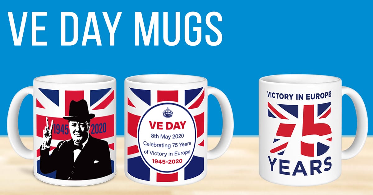 VE Day Mugs from Prince William Pottery