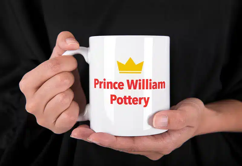 branded mug from Prince William Pottery