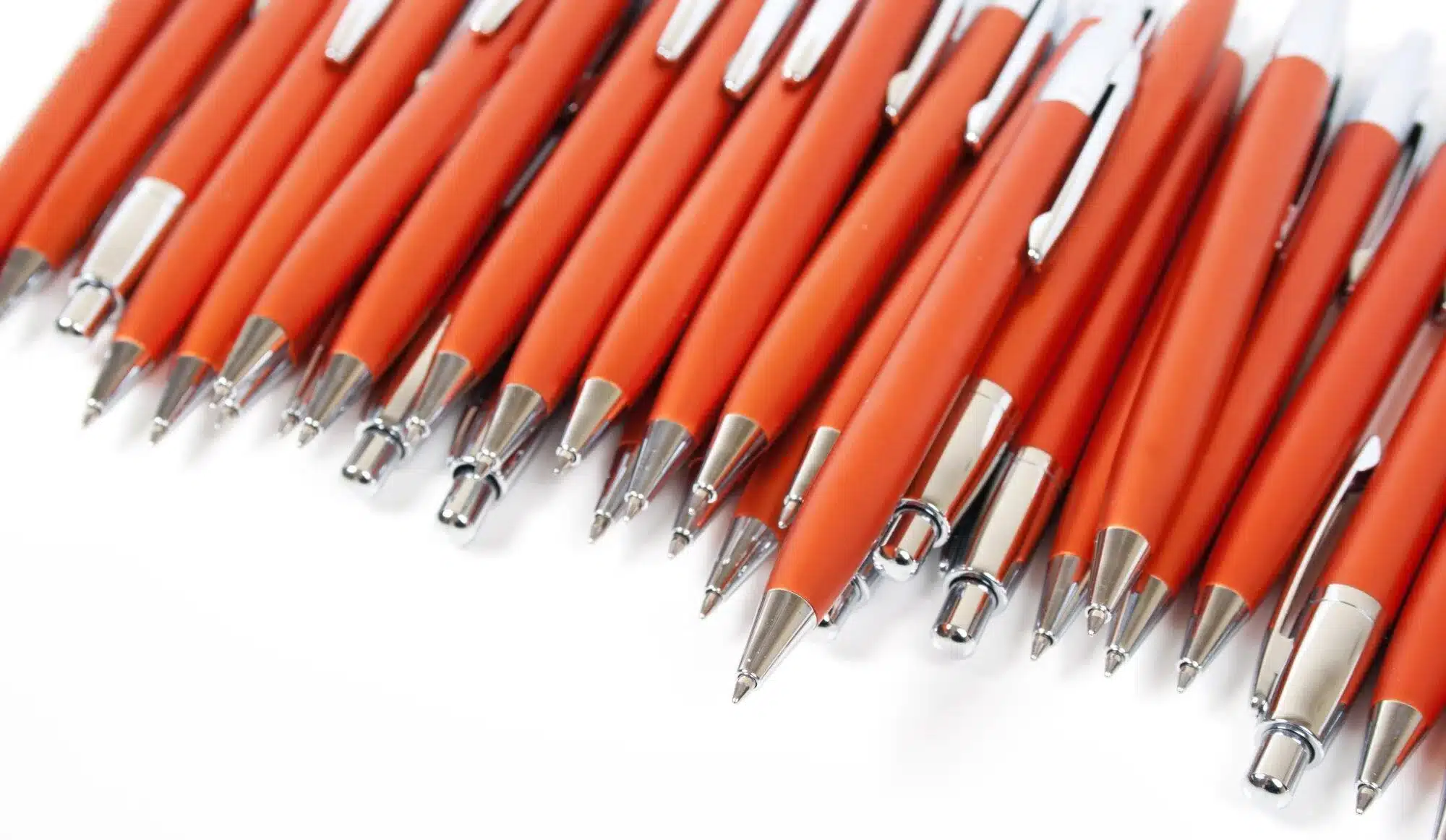 orange promotional pens -promotional products for schools