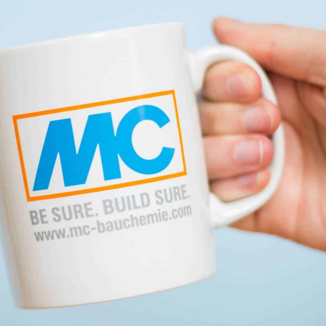 promotional mug for electric company